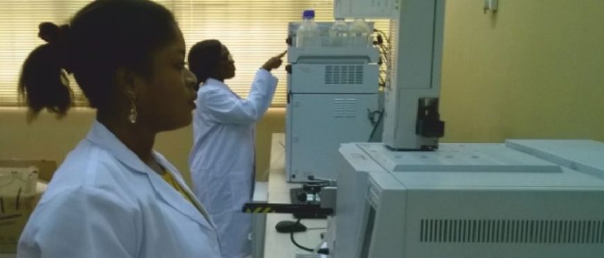 Labstock analysts at work in our Analytical Instruments Solutions Laboratory in Lagos